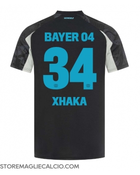 Bayer Leverkusen Granit Xhaka #34 Maglia Gara Terza Repliche 2024-25
